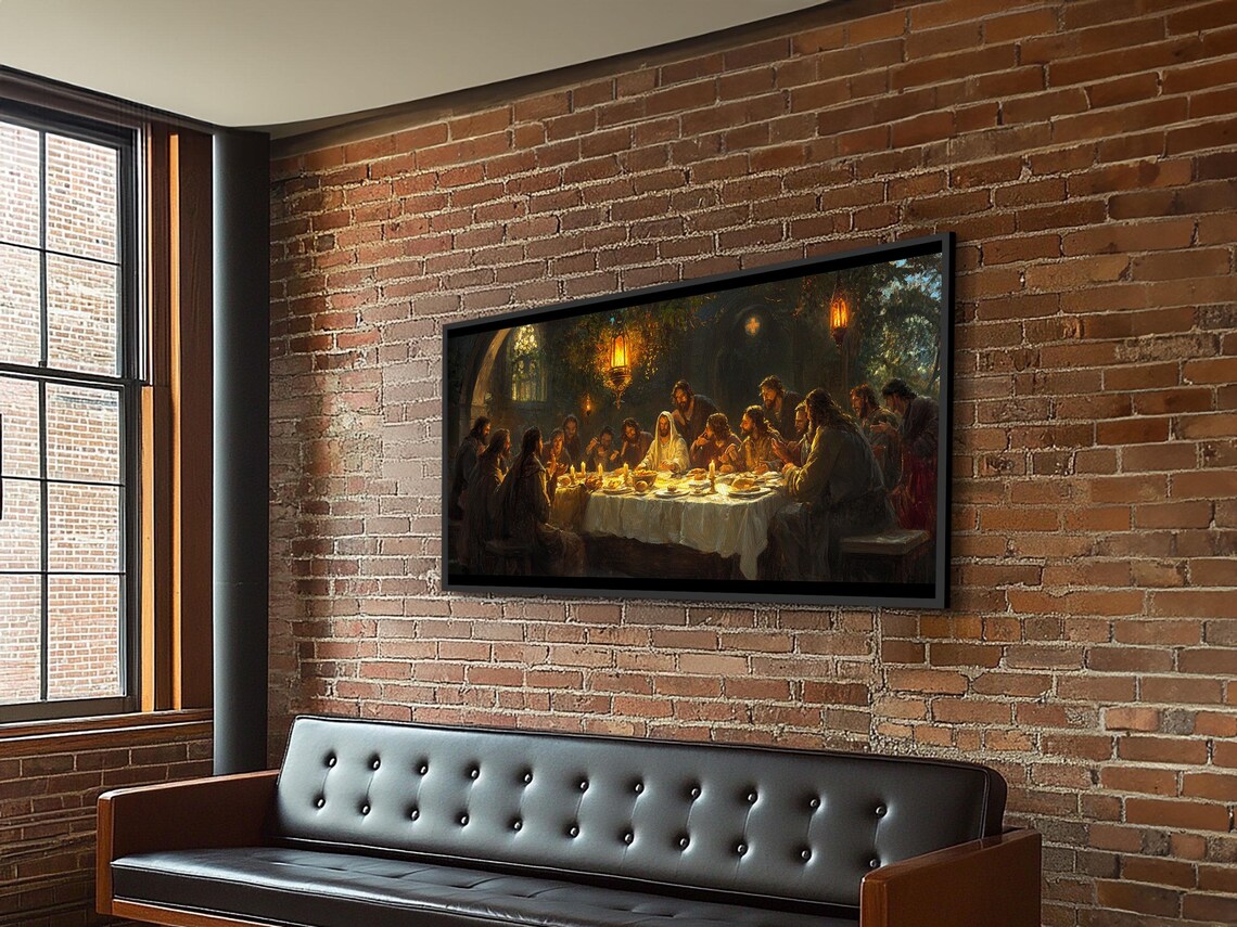 The Last Supper, Christian Christmas Art Print - Image 4