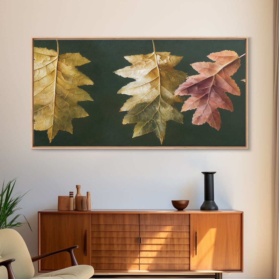 Autumn Leaf Arrangement, Fall Decor Wall Art