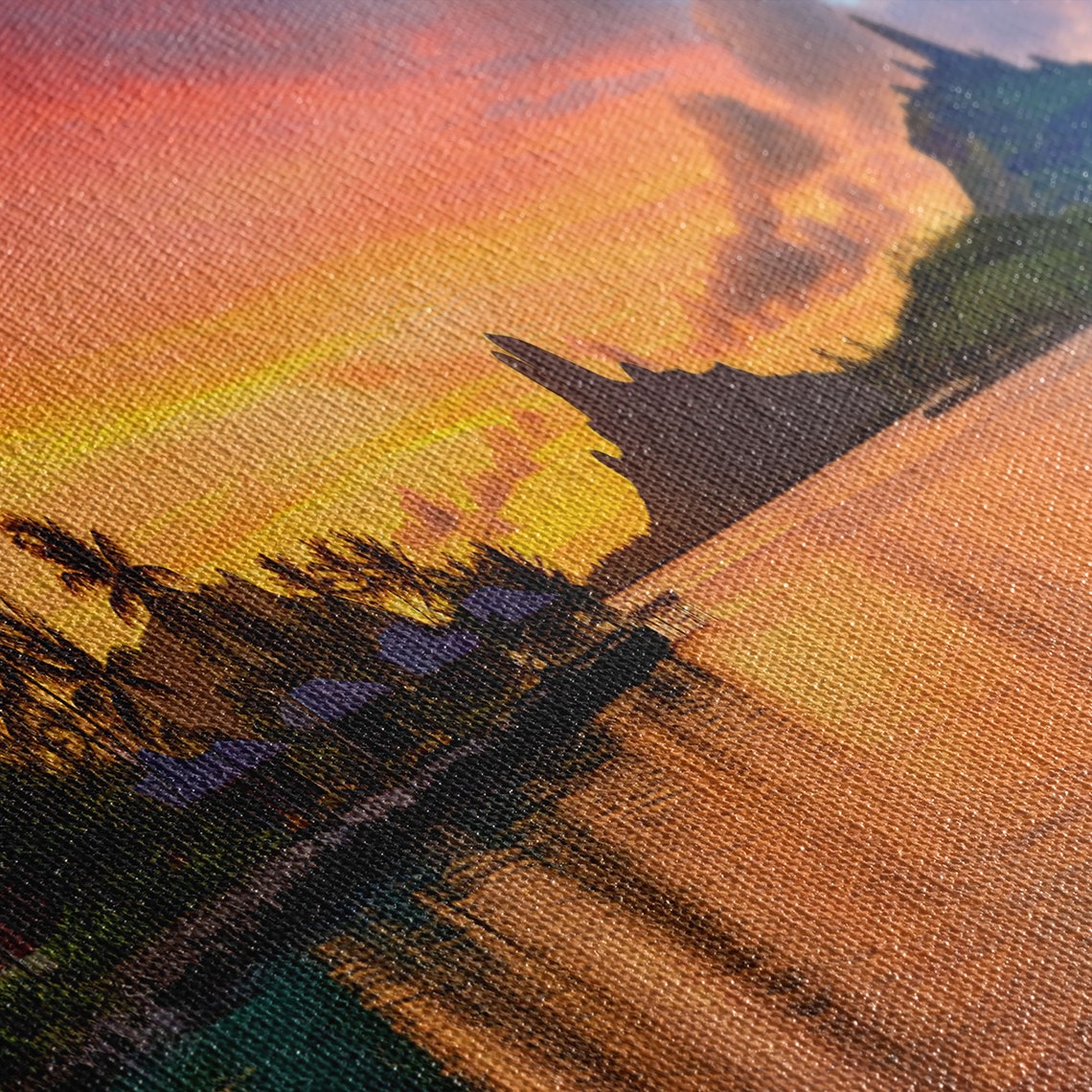 Bora Bora Sunset Overwater Bungalows Lagoon Panoramic Beach Poster - Image 2