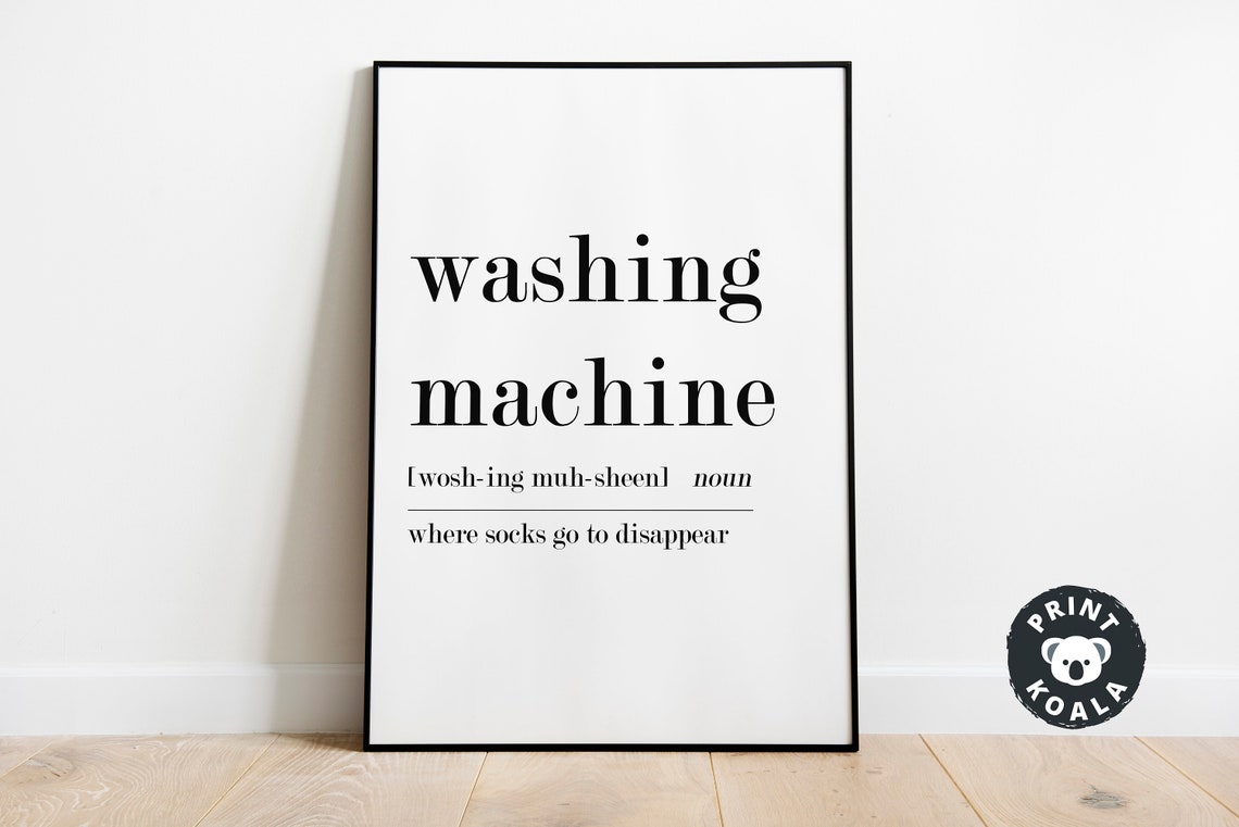 Washing Machine Funny Definition Print Laundry Room Humor Wall Decor - Image 5