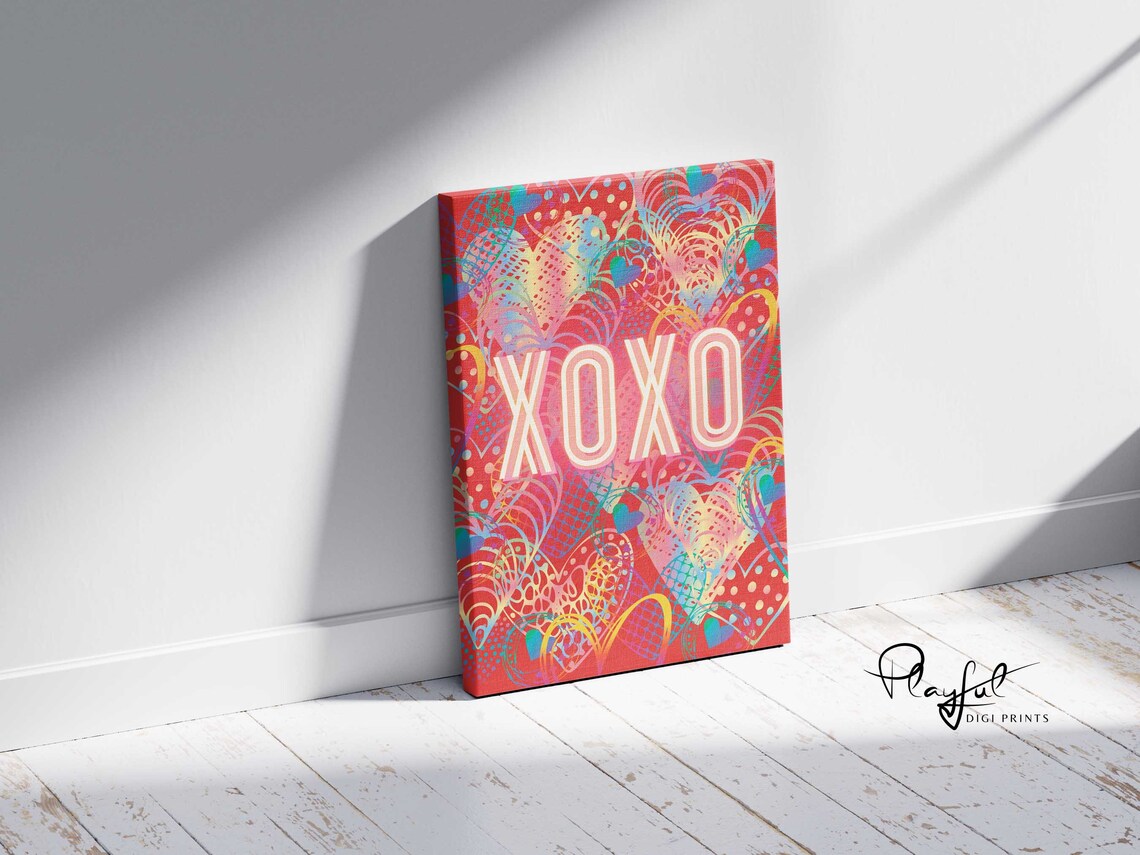 Xoxo Romantic Apartment Decor, Love Wall Art - Image 3