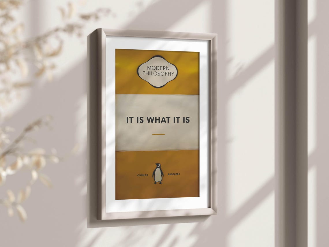 It Is What It Is Modern Philosophy Mustard Satire Art Poster - Image 2