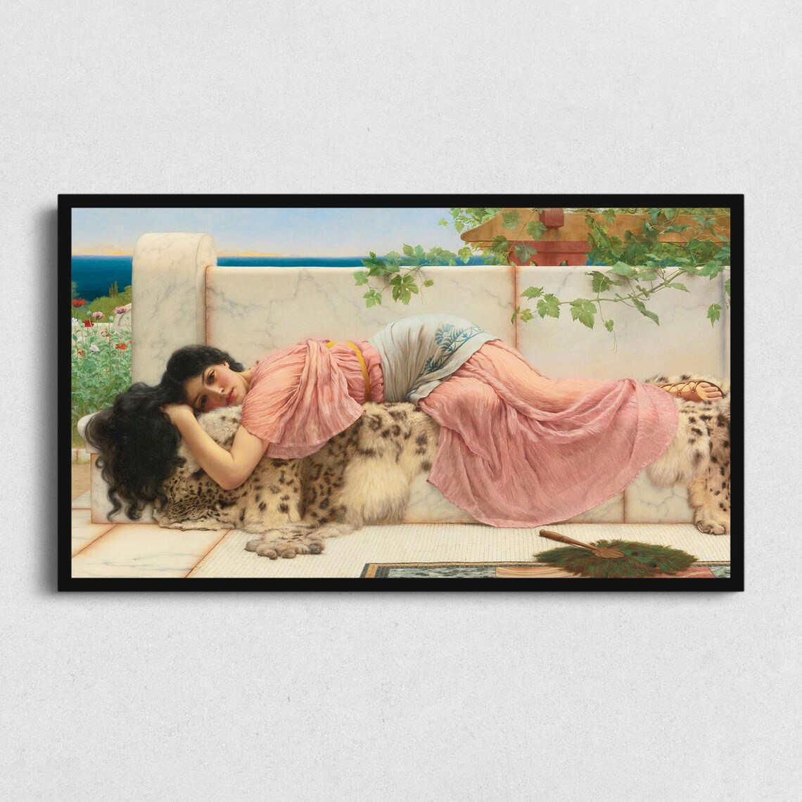 Bored Woman Neoclassical Portrait Art Print