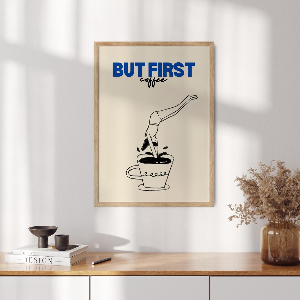 But First Coffee Poster, Kitchen Wall Art Print