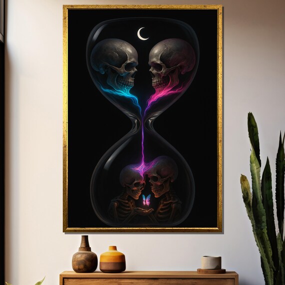 Damien Blackwood Soul Hourglass Dripping Skulls