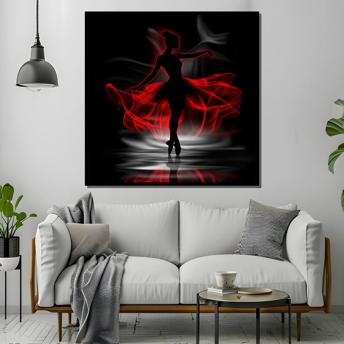 Elegant Ballerina, Modern Ballet Silhouette Poster - Image 2