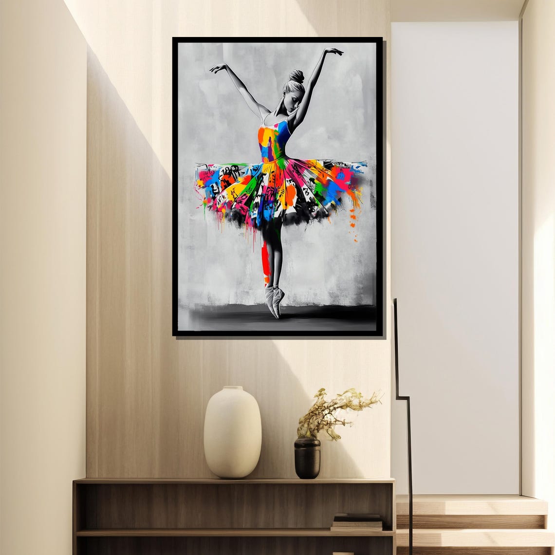 Colorful Ballerina - Traditional Travel Poster - Image 2