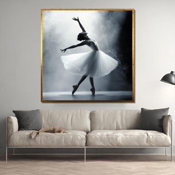 Graceful Ballerina, Elegant Ballet Dancer Poster