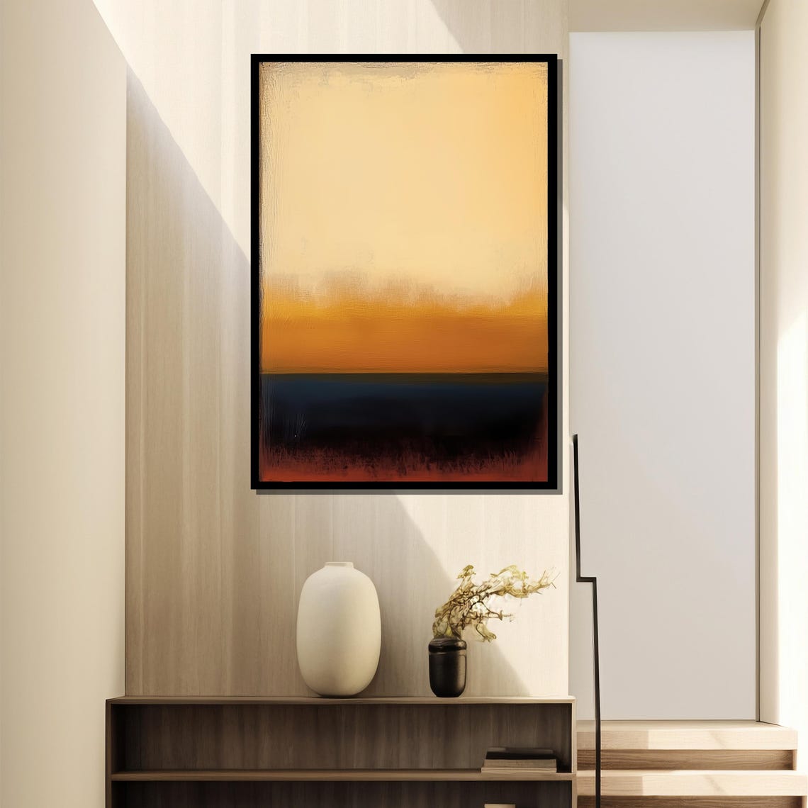 Mark Rothko Painting, Serene Abstract Minimal Gift - Image 2