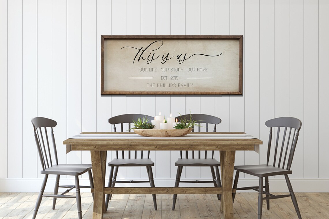 This Is Us Our Life Our Story Our Home Custom Family Sign Poster - Image 3