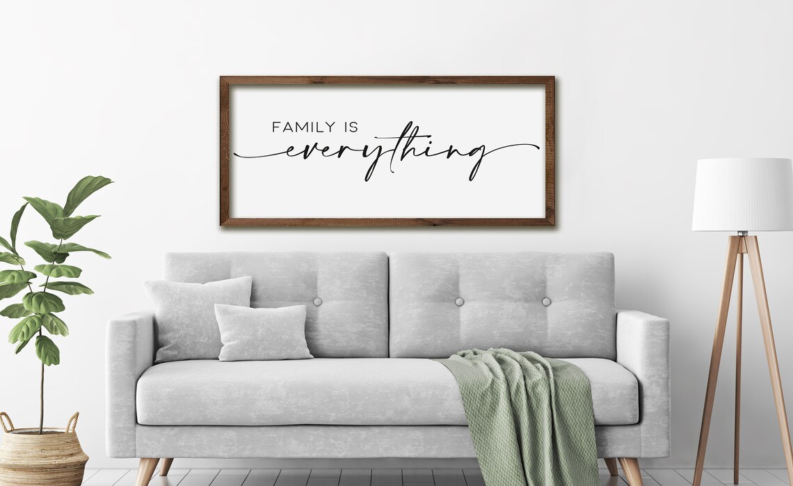 Family Is Everything Wood Sign, Family Wall Decor - Image 3