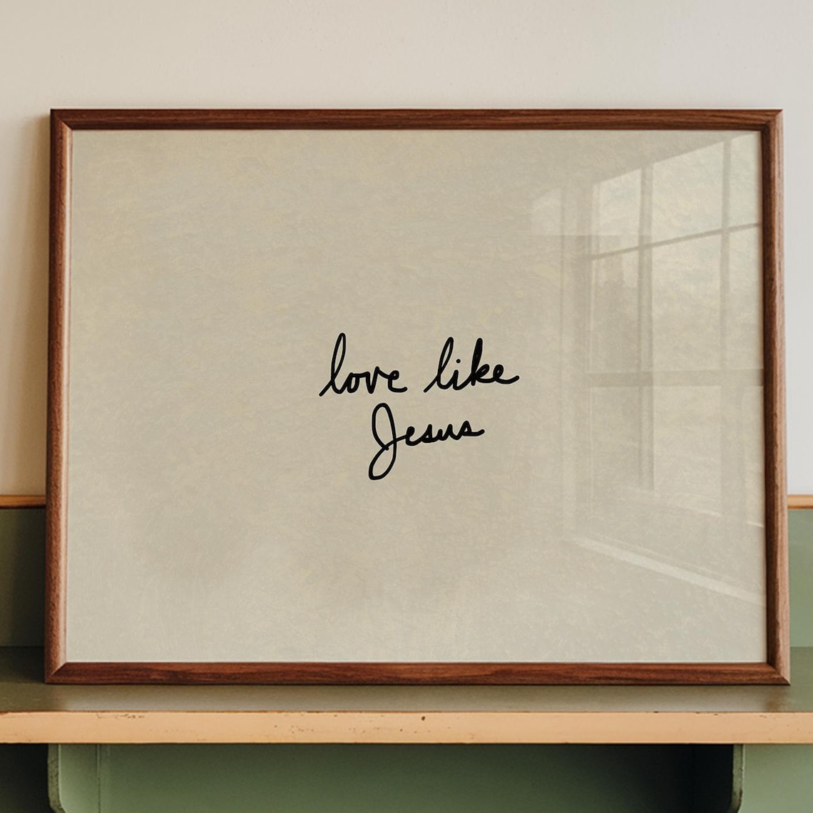 Love Like Jesus Handdrawn Typography Poster