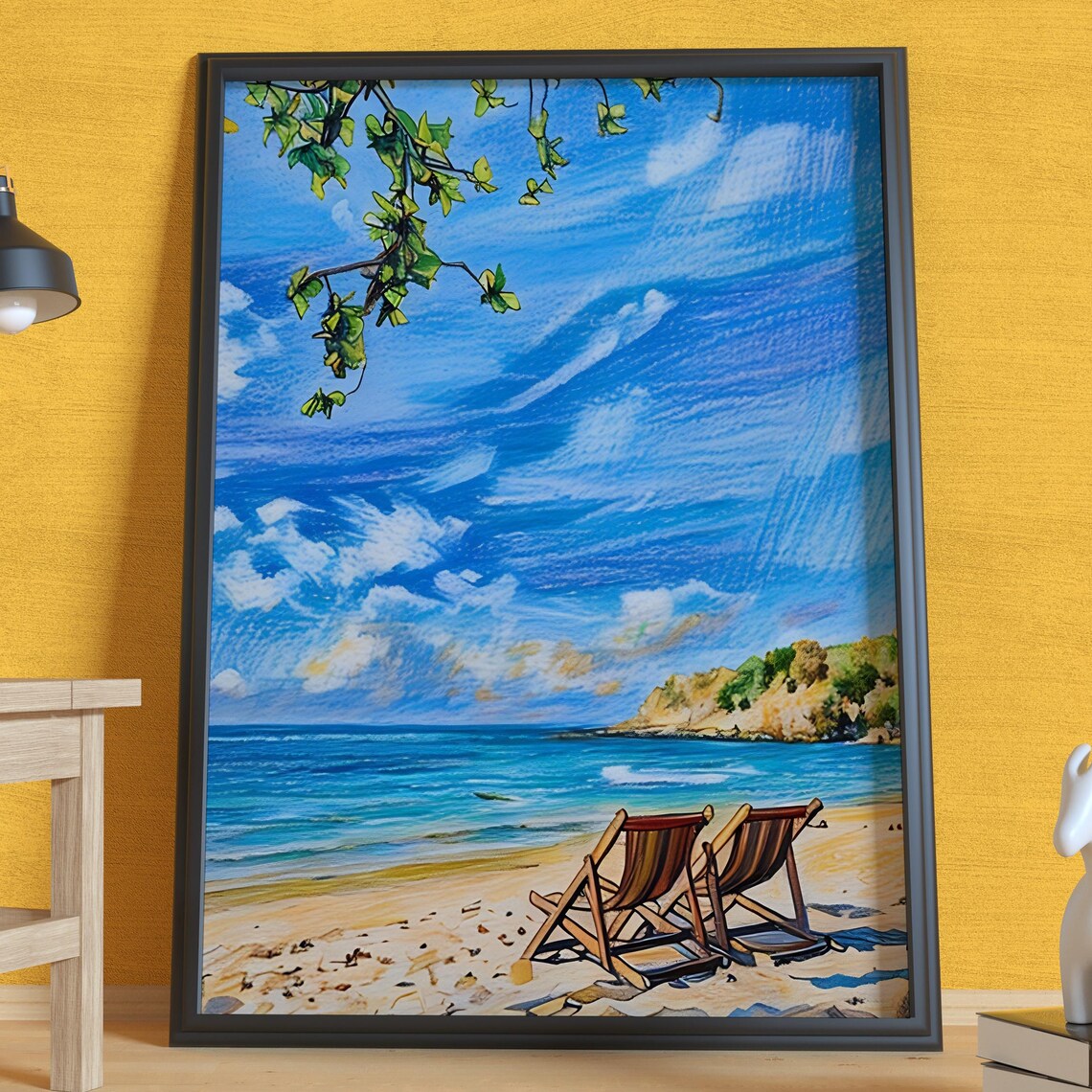 Florida Beach Paradise, Tropical Vacation Travel Poster