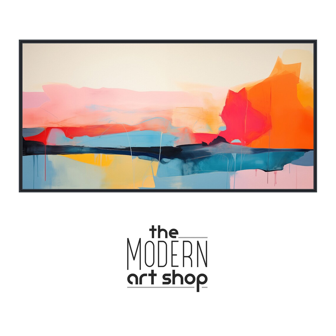 Abstract Landscape, Modern Terrain Wall Art Print - Image 4