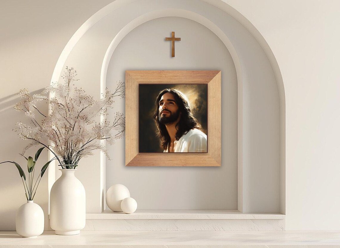 Jesus Portrait, God Grace Christian Wall Art - Image 3
