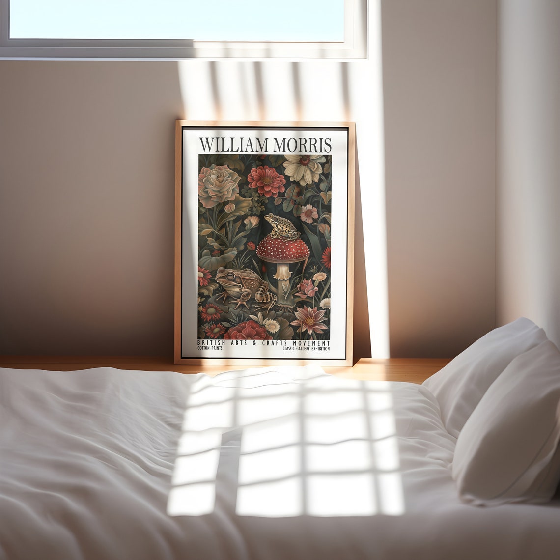 William Morris Frog And Toadstool Botanical Exhibition Poster - Image 3