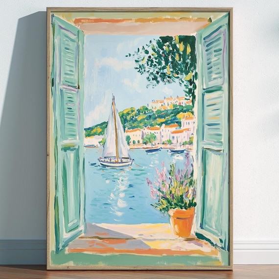 Open Window Matisse Fauvism French Riviera Travel Poster