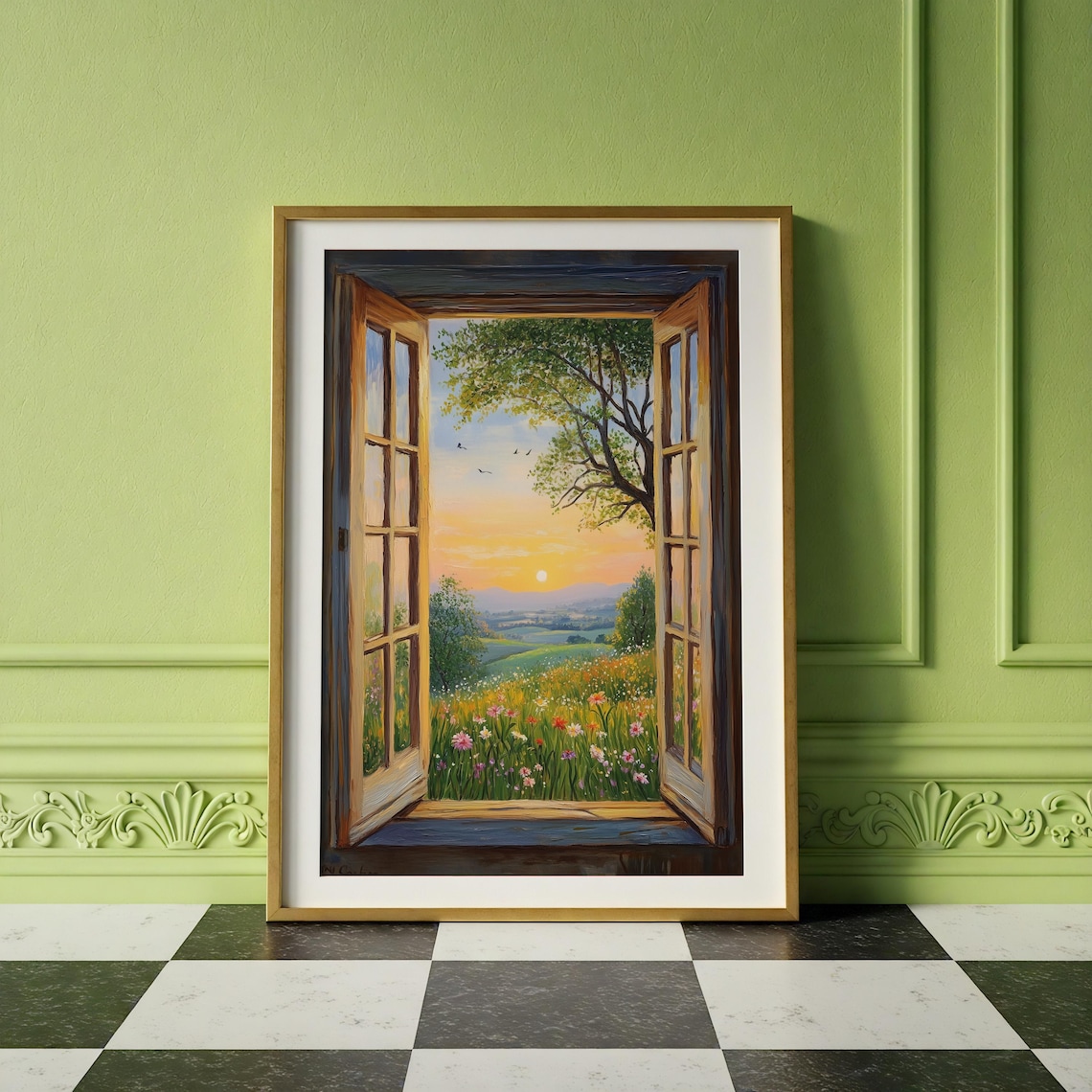 Open Window Henri Matisse Countryside View Art Print - Image 2