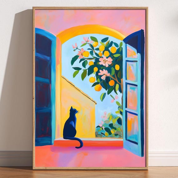 Open Window by Matisse-Inspired Fauvism Art Print