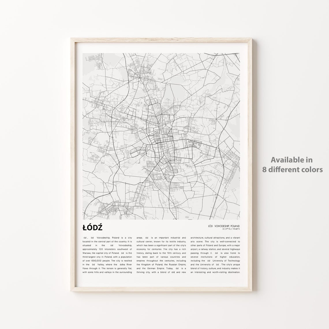 D Map Print Travel Wall Decor Art Voivodeship Housewarming Gift