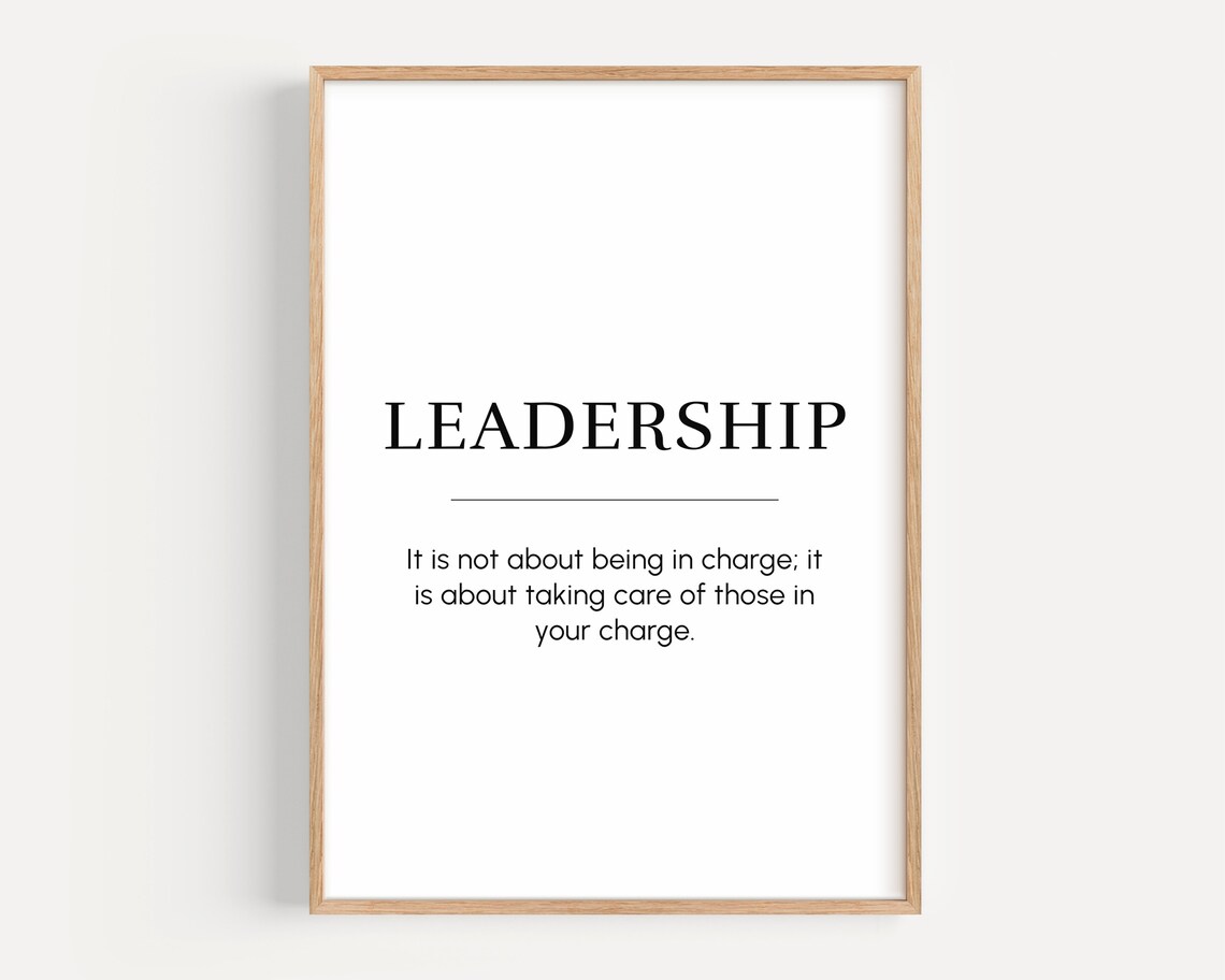 Leadership Meaning Motivational Poster Print, Entrepreneur