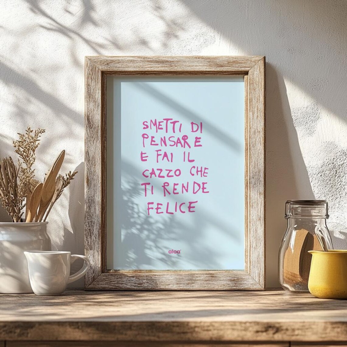 Minimalist Motivational Typography Art, Happiness - Image 4