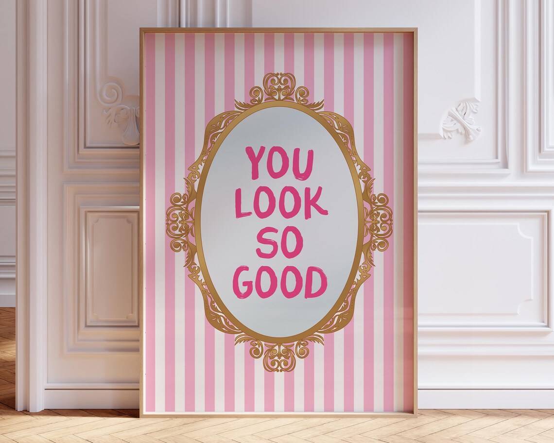 You Look So Good, Coquette Aesthetic Art Print - Image 3