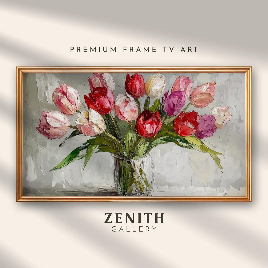 Spring Tulips, Modern Flower Painting