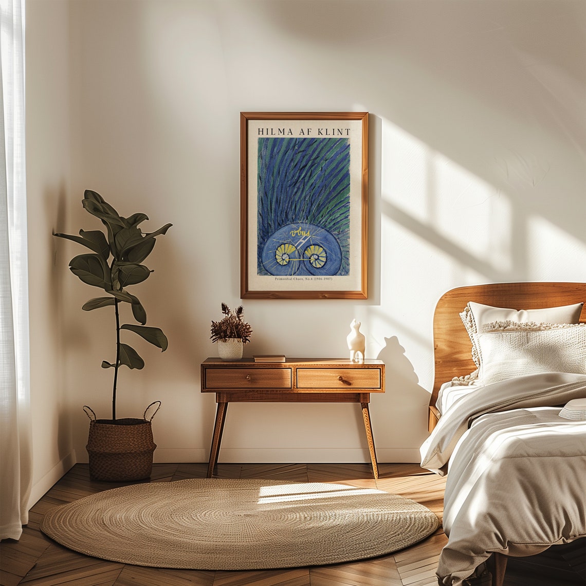 Hilma Af Klint Primordial Chaos No 4 Blue Rays Abstract 1906 Poster - Image 2