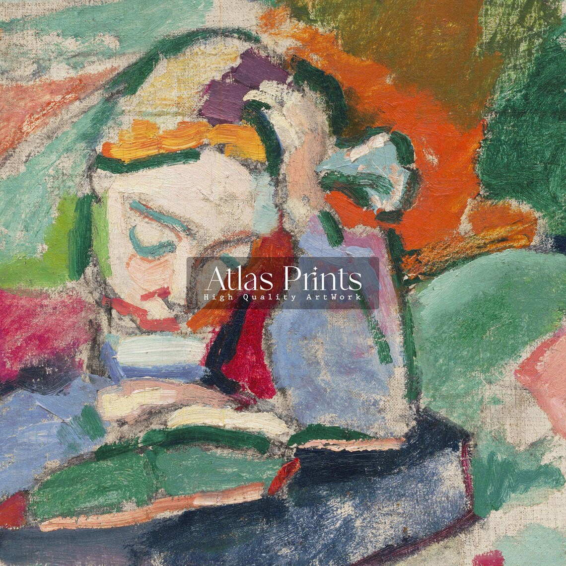Henri Matisse Interior With A Young Girl Fauvist Colorful Poster - Image 3