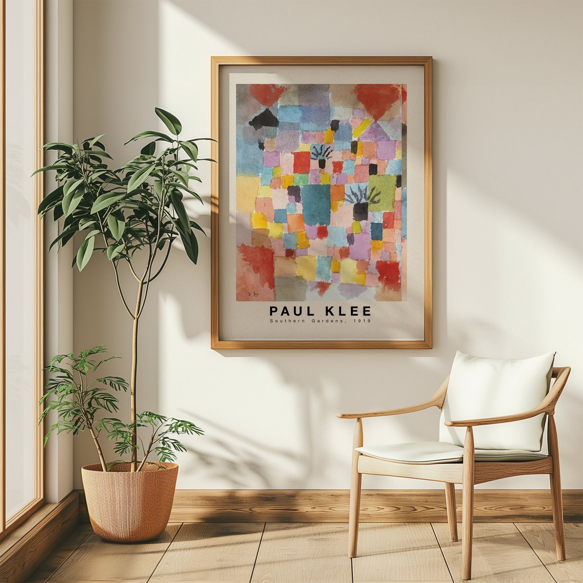 Paul Klee Southern Gardens 1919 Colorful Abstract Block Poster - Image 2