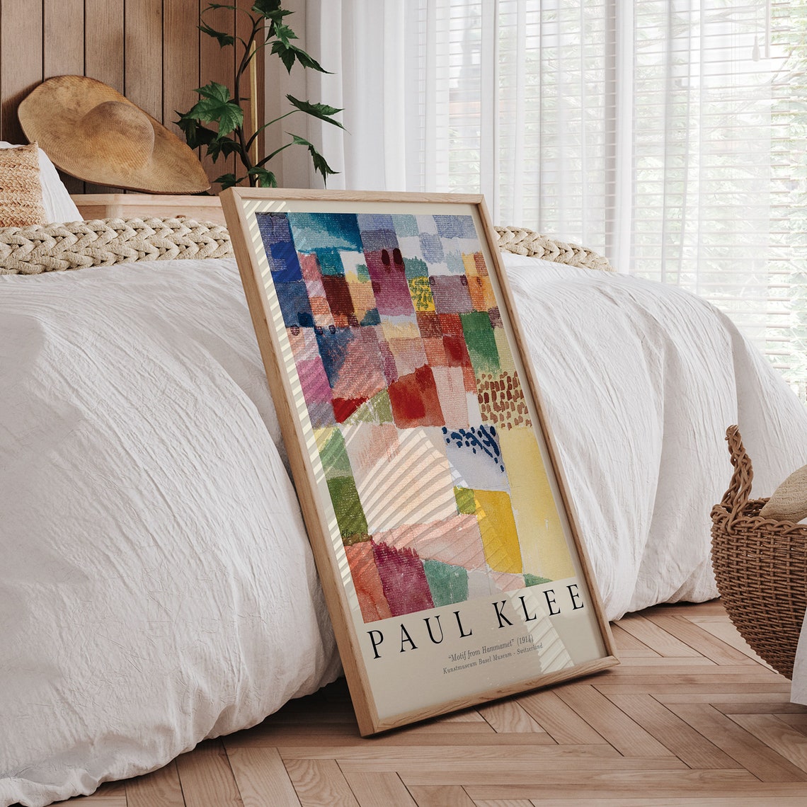 Paul Klee Motif from Hammamet Patchwork Colorful Abstract Art Poster - Image 2