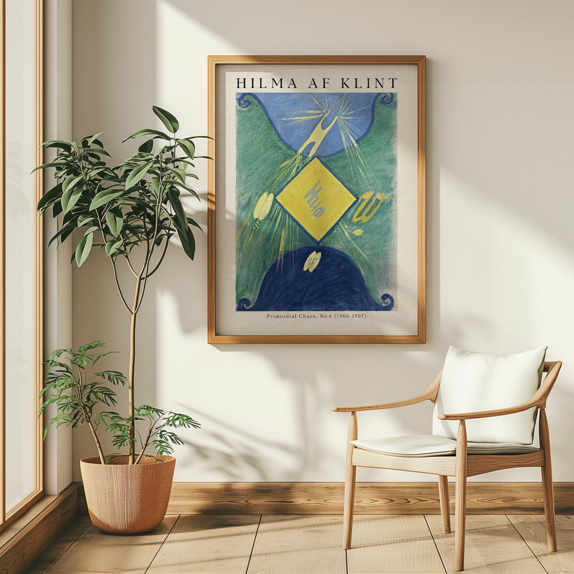 Hilma af Klint Primordial Chaos No 6 Yellow Diamond Cosmic Poster - Image 4