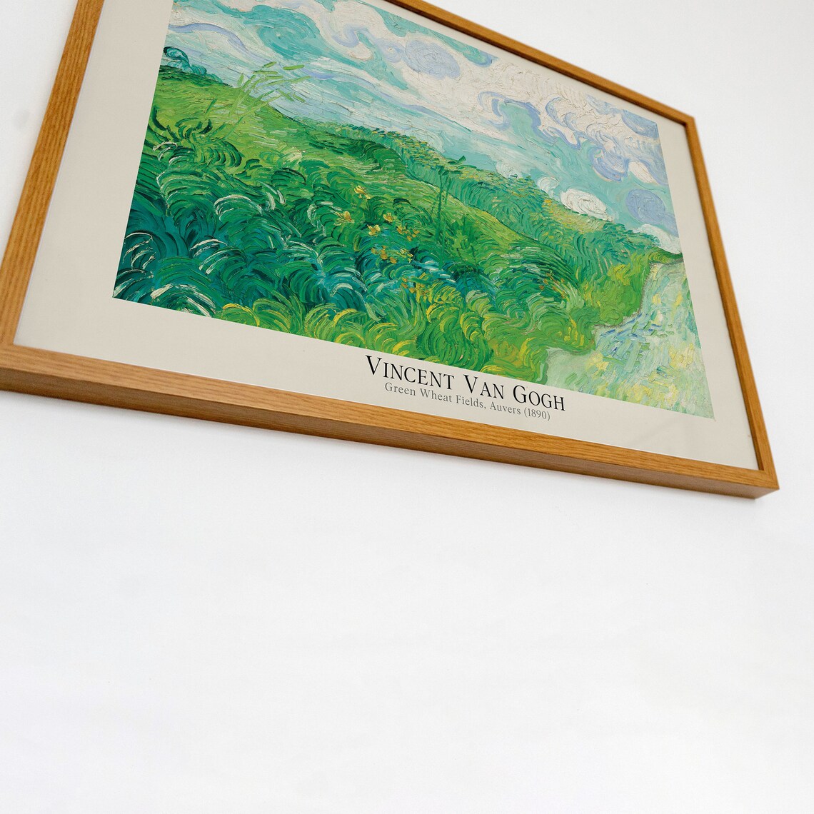 Vincent Van Gogh Green Wheat Fields Auvers 1890 Famous Painting Print - Image 3