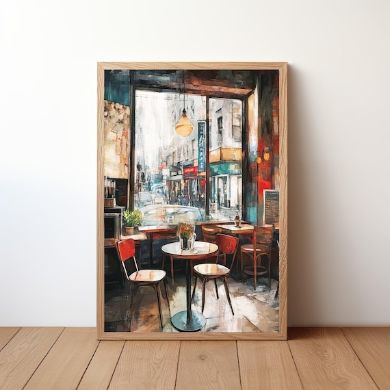 Cozy Cafe Poster Coffee Lover Gift Shop Wall Art Barista Decor Cute Caf Print For Kitchen House Cfe10