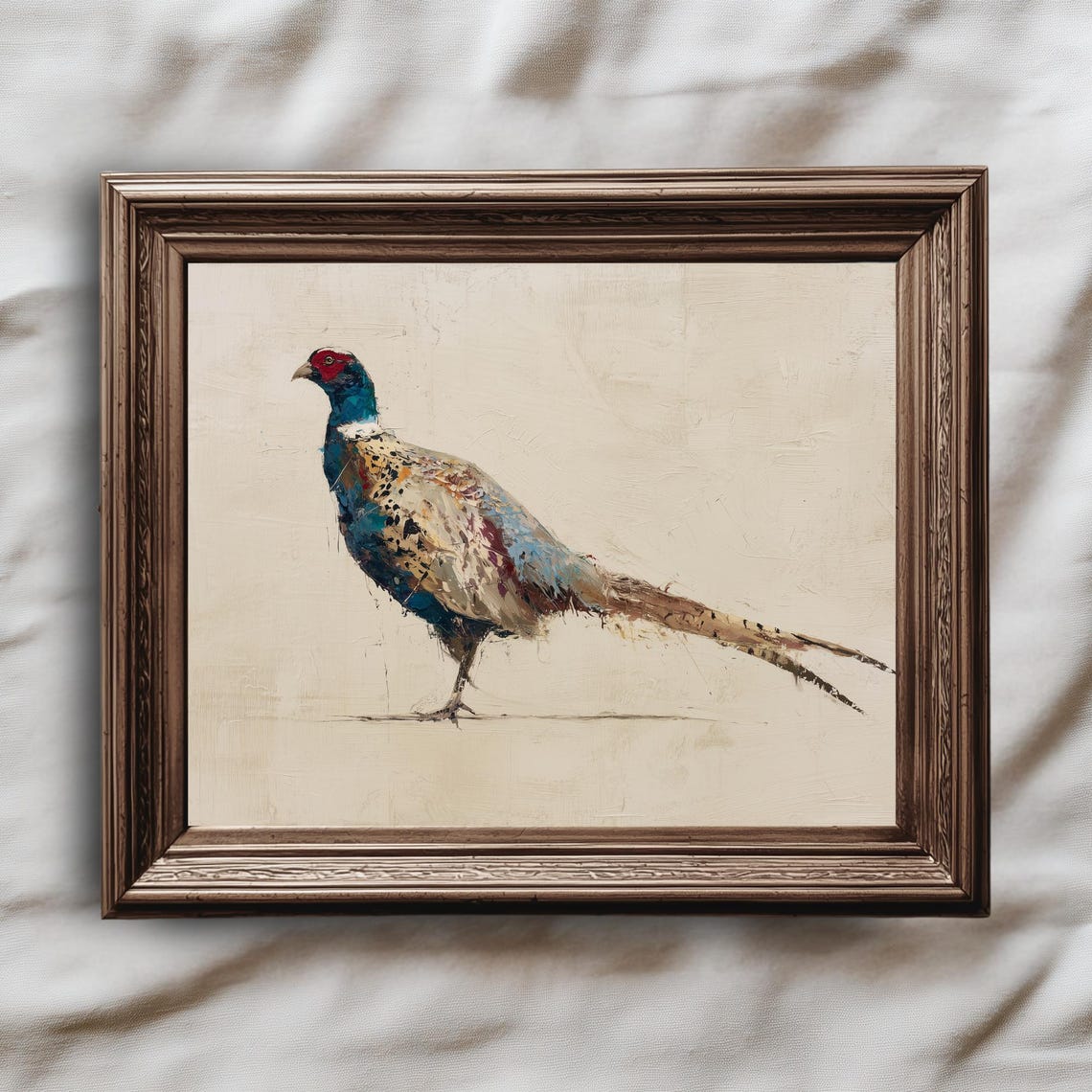 Pheasant Vintage Wildlife Art Print