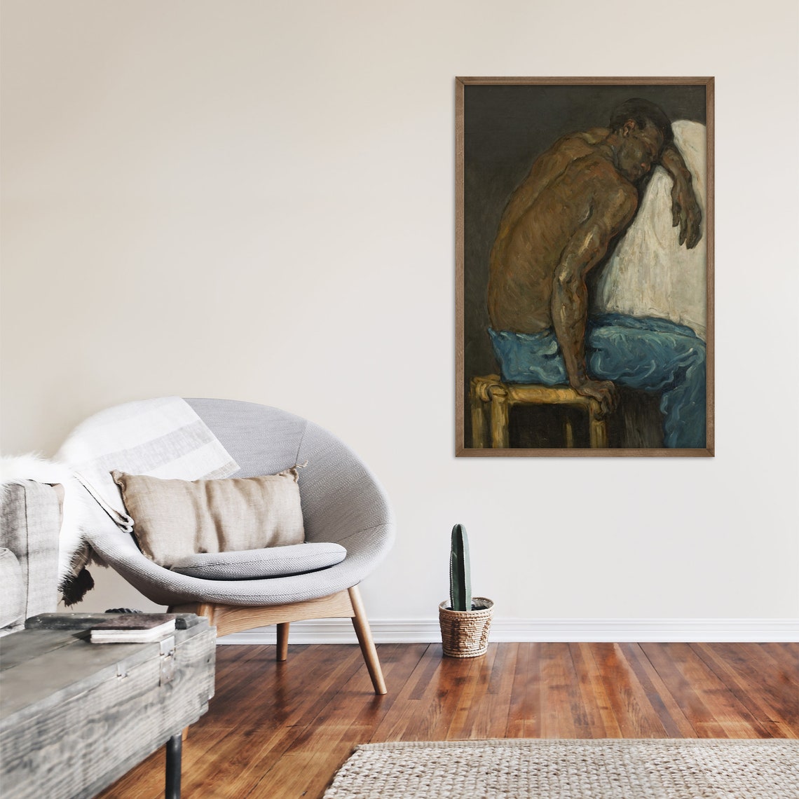 Paul Cezanne Scipio 1867 Classic Oil Portrait Reproduction Print - Image 2