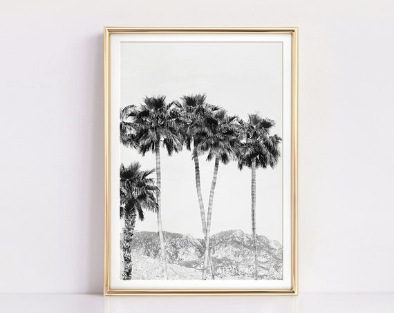 Palm Tree Print, Minimalist Hawaii Poster Art Print
