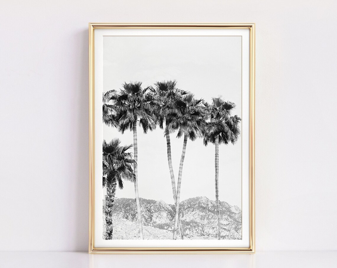 Palm Tree Print, Minimalist Hawaii Poster Art Print