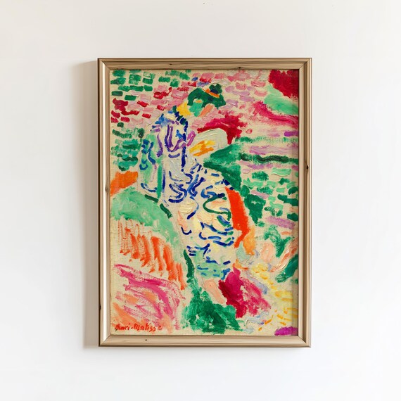 Henri Matisse Colorful Fauvist Abstract Figure Painting Art Poster