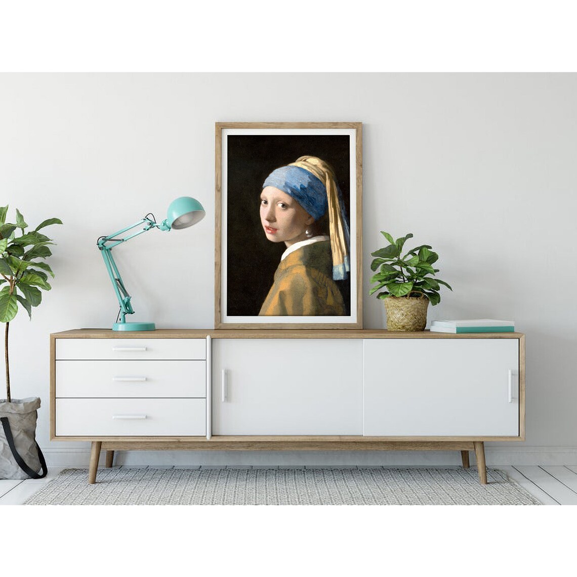 Johannes Vermeer Girl with a Pearl Earring Dutch Master Art Poster - Image 3