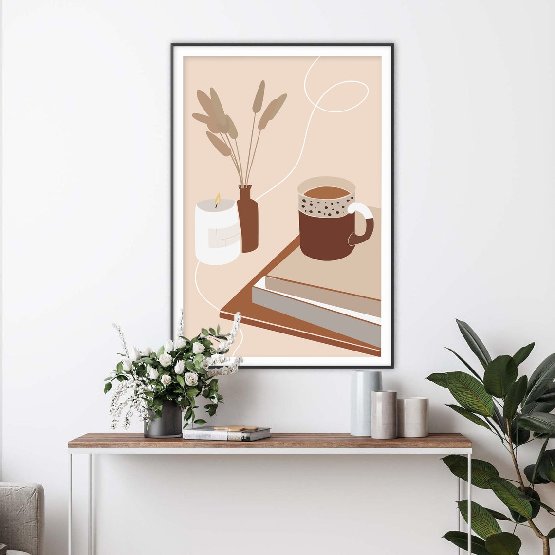 Coffee Poster Room Decor Coffee Kitchen Minimalist Wall Art Abstract Art Print Kitchen Prints - Image 2