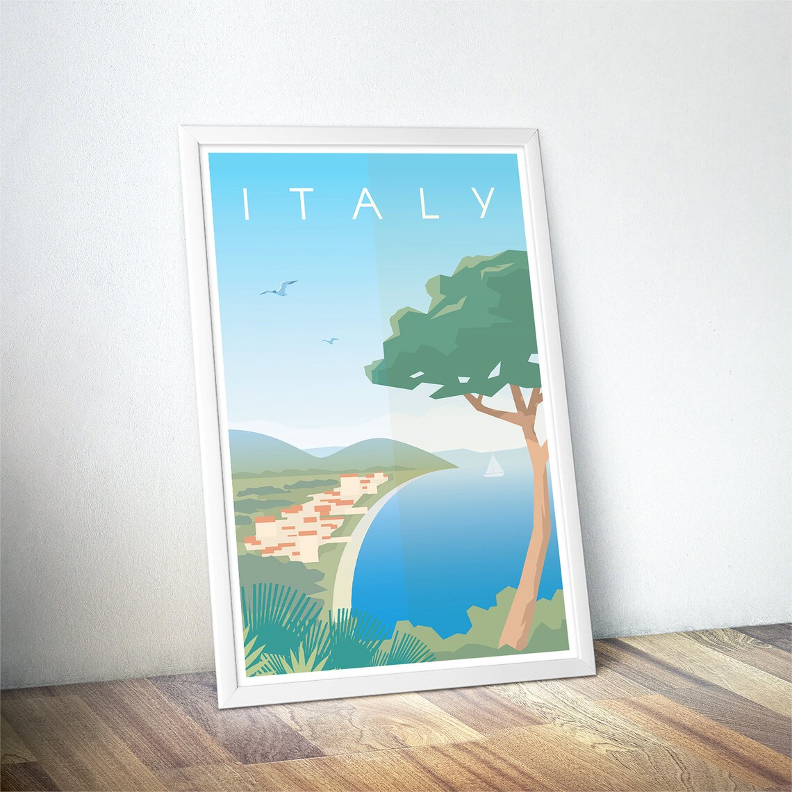 Italy Vintage Travel Poster, Minimalist Art Print - Image 4