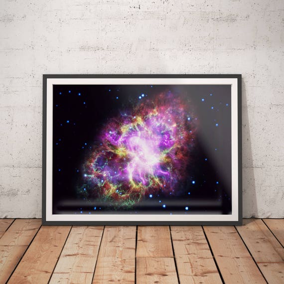 Astronomy Gifts Space Poster, Pink Butterfly Galaxy