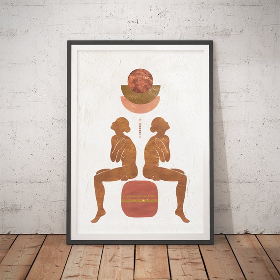 Female Celestial No11 Feminist Poster Naked Woman Art Feminine Art Moon Print Fashion Prints Boho Art
