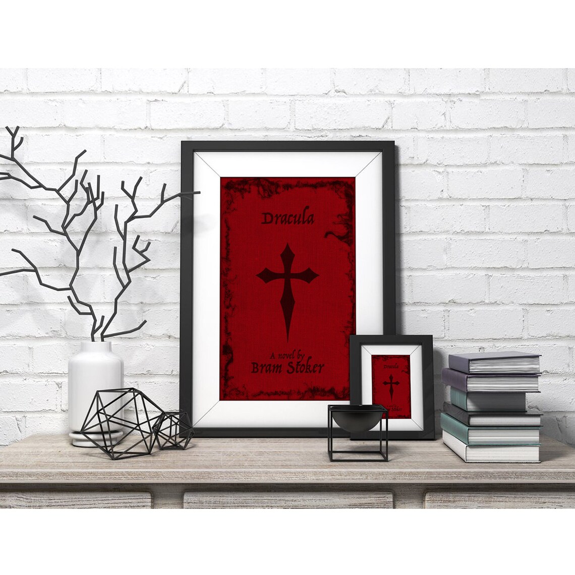 Dracula Antique Poster, Literary Home Art Print - Image 2