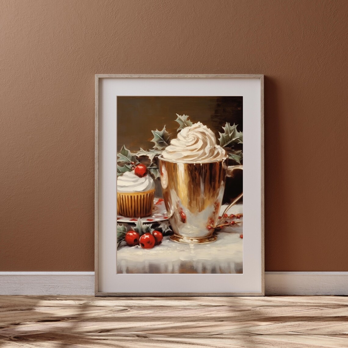 Christmas Hot Chocolate With Whipped Cream And Cupcake Poster - Image 6