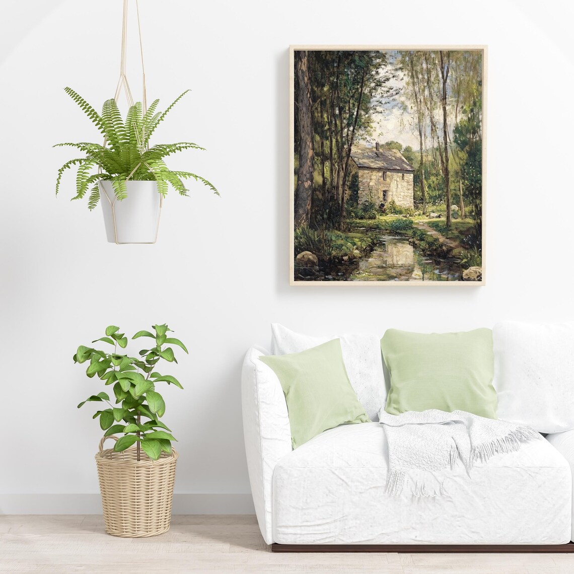 Vintage English Cottage Flower Garden Art Print - Image 3