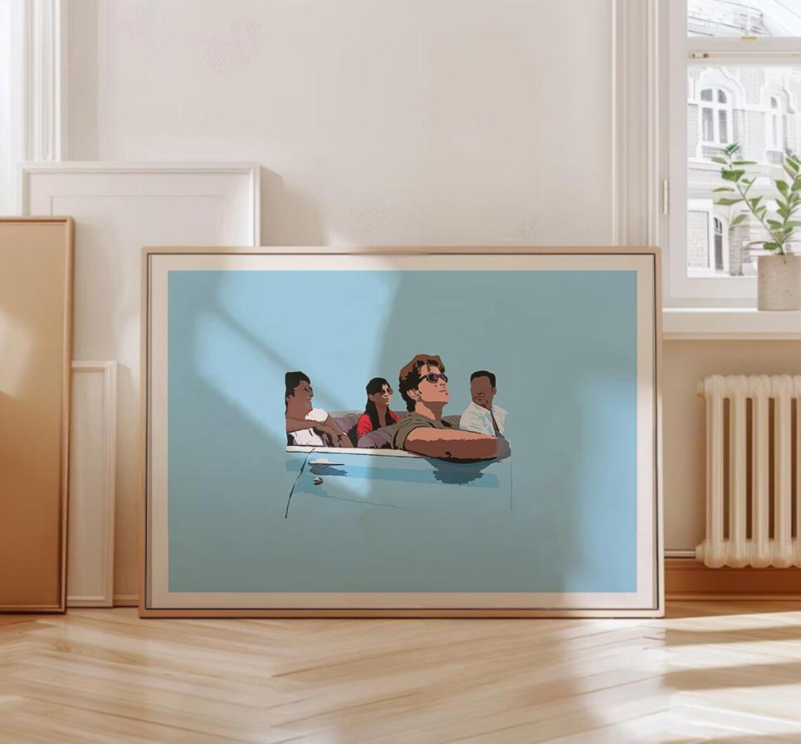 Zindagi Na Milegi Dobara Iconic Blue Car Travel Poster - Image 5