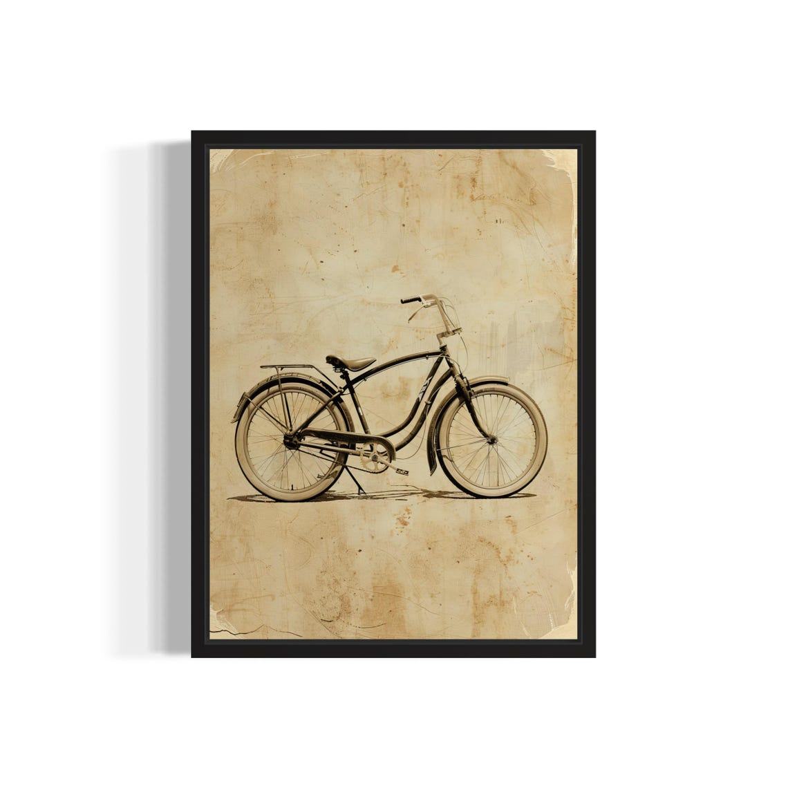 Cruiser Bicycle Poster Art Print Vintage Gothic Wall Art Painting Decor Photo